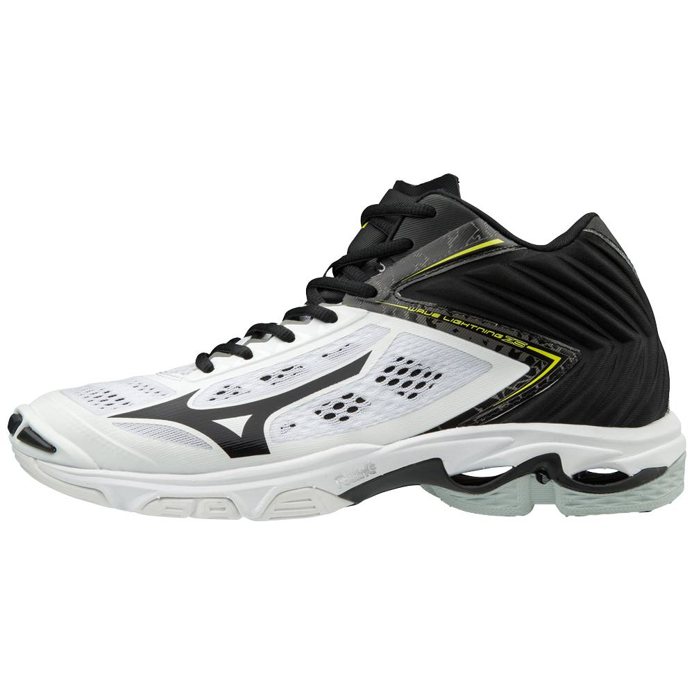 Scarpe Volley Mizuno Wave Lightning Z5 Mid Uomo - Bianche/Nere - 91258-IFNS